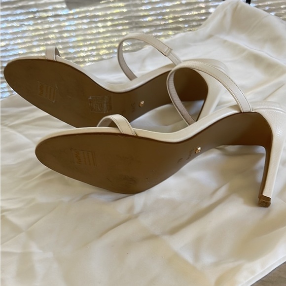 RAYE white leather heels sz 7.5 - Picture 8 of 10